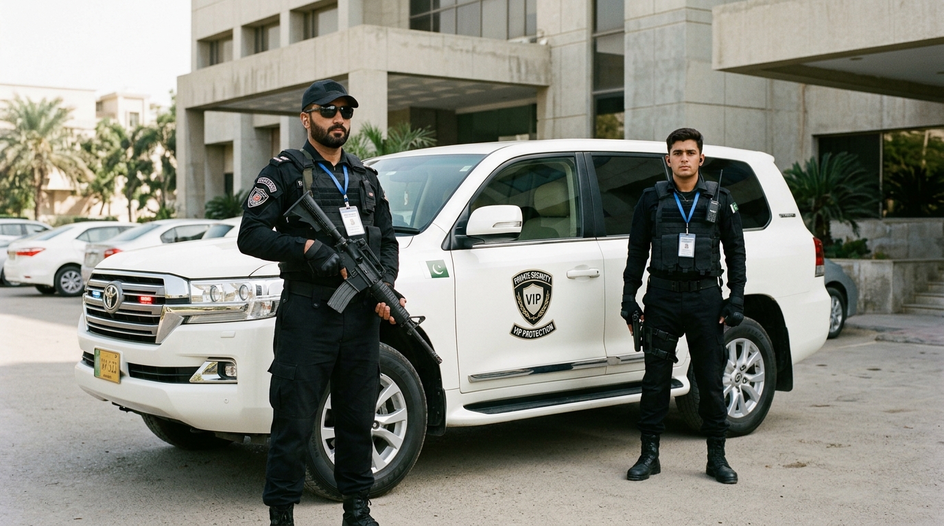 Armed Tactical Security Escort with Patrol Vehicle